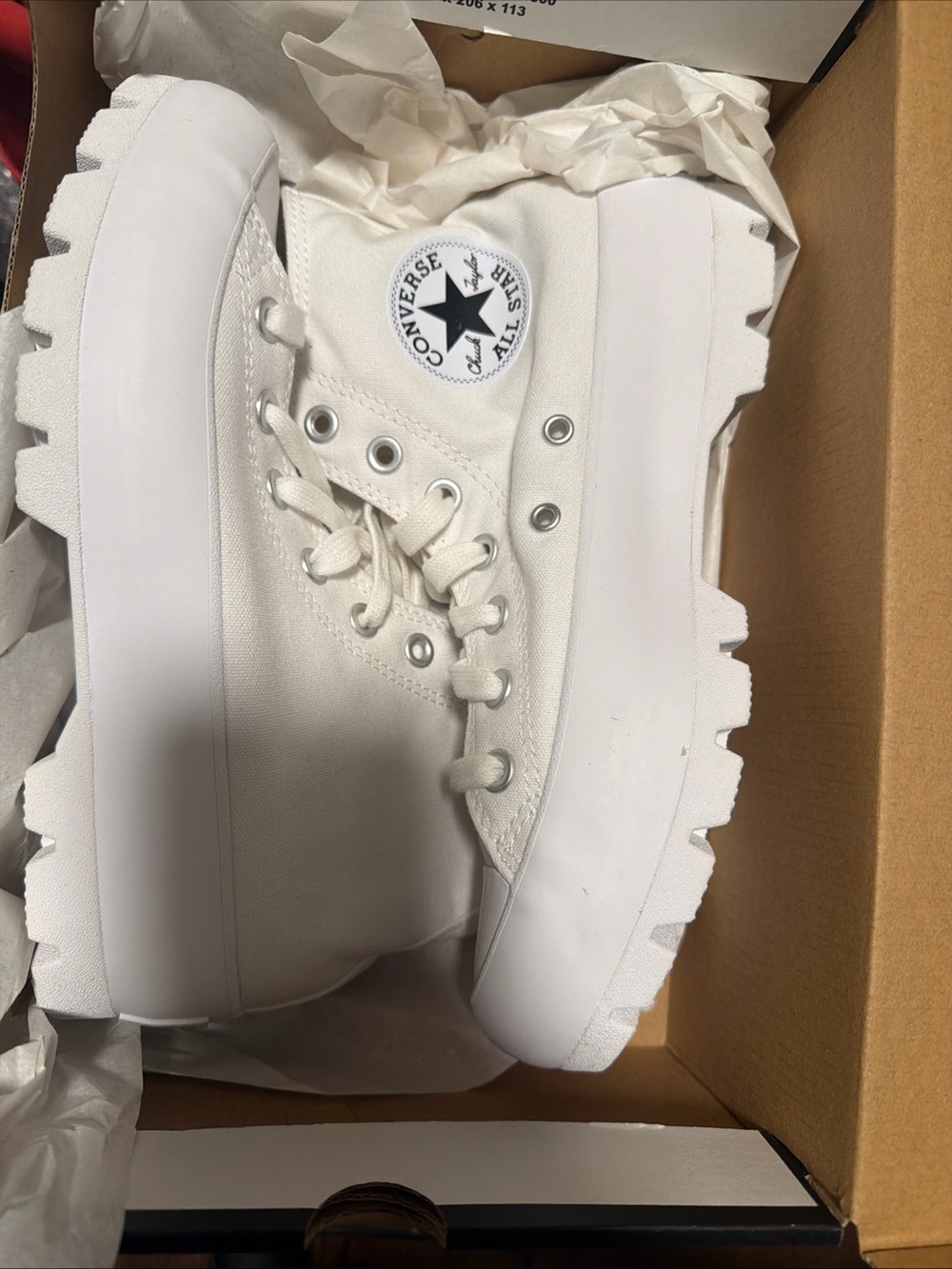 CONVERSE Women's Chuck Taylor All Star Lugged Canvas Upper Boots Sz 7.5m - Picture 2 of 5